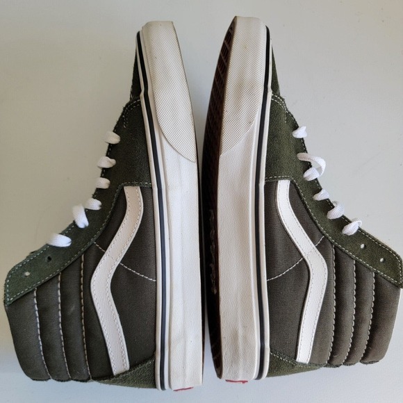 Vans Unisex Sk8 Hi OD Army Green Casual Shoes Sneakers Size M 7 W 8.5 Skate - Picture 8 of 13
